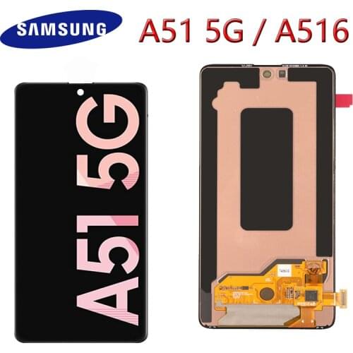 6.5'' Original AMOLED LCD For Samsung Galaxy A51 5G LCD Display Touch Screen Digitizer Assembly For Galaxy A51 5G A516 A516F LCD