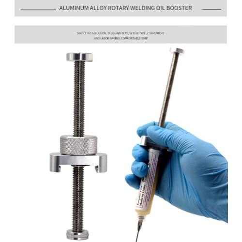 Aluminum Alloy Rotary Solder Flux Booster Syringe Type Solder Paste UV Solder Ink Propulsion Tools for welding and phone repair