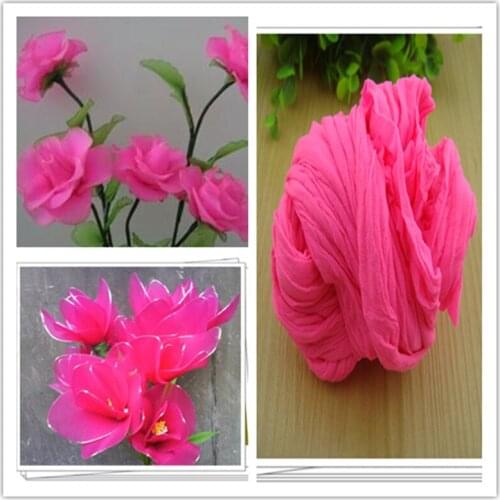Free shipping 47 colors mix shipping or only one color ship mesh flowers,nylon stocking material/ronde flower for DIY flower