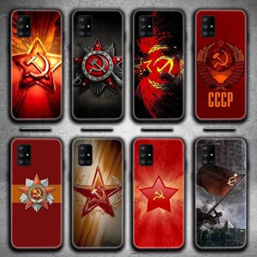 Soviet Union USSR Flag Phone Case For Samsung Galaxy A21S A01 A11 A31 A81 A10 A20E A30 A40 A50 A70 A80 A71 A51
