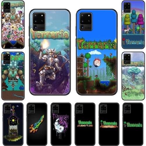 Game Terraria Phone case For Samsung Galaxy S 3 4 5 6 7 8 9 10 E Plus Lite Edge black painting waterproof art bumper soft cover