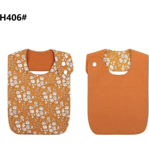 Floral Vintage Baby Double-Side Cotton Bibs Bandana Girls Feeding Saliva Towel 090A
