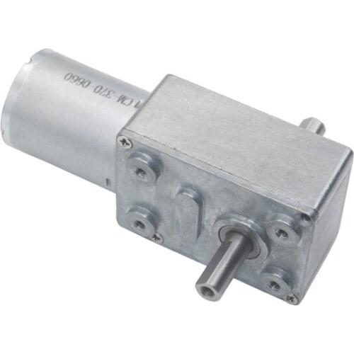 105 revolutions per minute JGY370 double shaft motor 12 v self-locking power turbine worm wheel 6 v dc