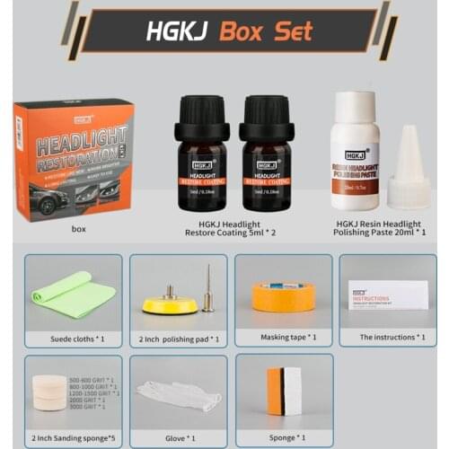 Headlight Restoration Polishing Kits Headlamp Clean Brightener Refurbish Repair B36B