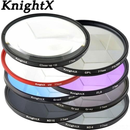 KnightX ND ND2 ND4 ND8 ND16 UV 49 52 55 58 62 67 72 77 color lens Filter for Canon EOS 1100D 700D 650D 600D 18-55mm camera hoya