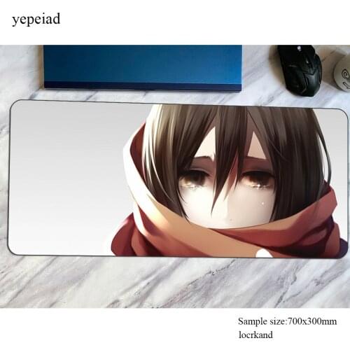 Attack on titan mousepad locrkand 900x400x4mm Computer mouse mat gamer gamepad High-end gaming mousemat desk pad office padmouse