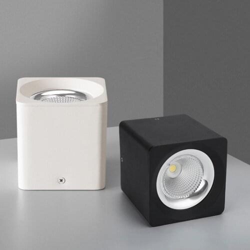 Dimmable Surface Mounted LED COB Downlight 5W/7W/9W/15W LED Lamp AC85V-265V Ceiling Spot Light with LED Driver White/Warm White