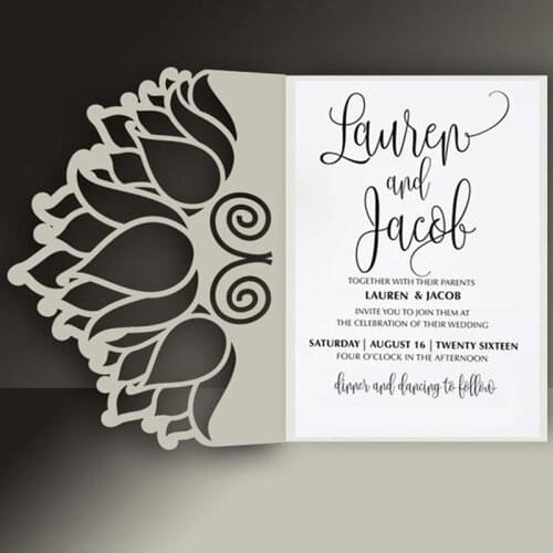 Lotus-lace flowers Metal Cutting Dies Wedding Stencils For DIY Scrapbook Paper Card Decorative Craft Embossing Die Cuts New 2020