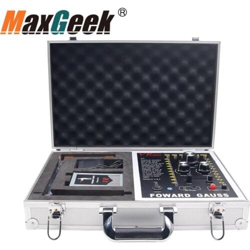 Maxgeek Metal Detector Long Range Underground Gold Silver Emerald Ruby Indicator Lights Diamond Metal Detector