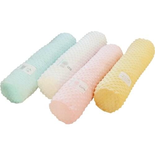 Minky Dot Baby Bumper Long Baby Pillow Baby Crib Bumper Crib Infant Room Decor Baby Room Decor