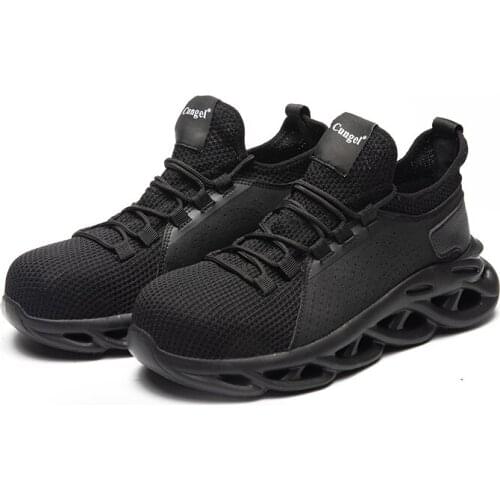 Male Work Sneakers Toe Cap Work Safety Boot Comfort Men Boots Anti-puncture Safety Shoes Men Indestructible Shoes Work Boots
