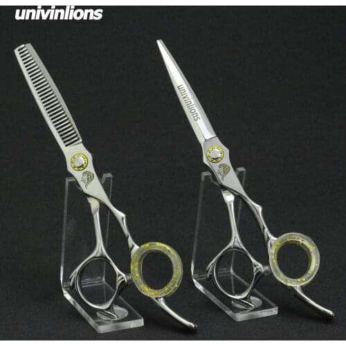 Univinlions 6" professional hair scissors hairdressing salon hairstylist scissor haircut thinning shears barber scissors ciseaux