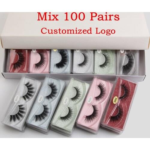 Wholesale Eyelashes 10/20/30/50/100/150 pcs 3D Mink Lashes Natural Mink Eyelashes Wholesale False Eyelashes Makeup False Lashes
