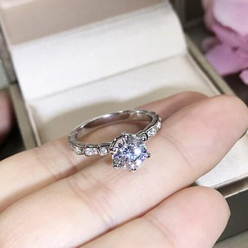 2020 Snake shape 1ct Lab Diamond Ring 925 sterling silver Engagement Wedding band Rings for Women Bridal Party Jewelry Gift