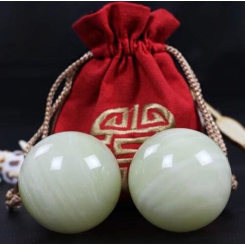 1PC Natural Afghan Jade Ball Mineral Quartz Sphere Hand Massage Crystal Healing Feng Shui Home Decor