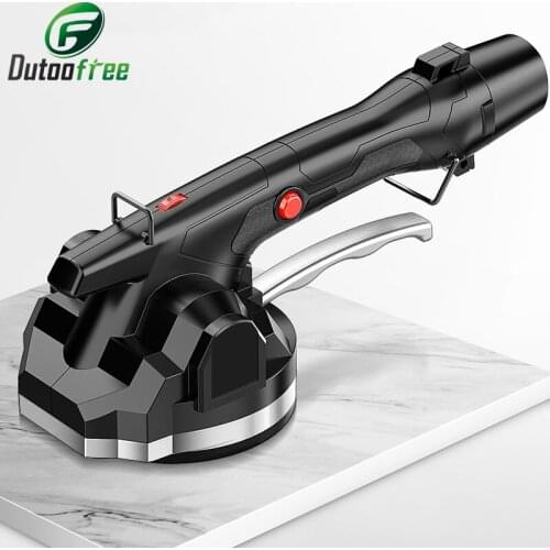 6 Speed Rechargeable Tiling Tiles Portable Tile Vibrator Tiling Machine 30-100mm Automatic Floor Vibrator Leveling Tool