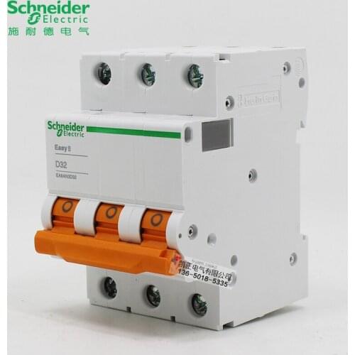 Schneider Air Switch Circuit Breaker Power Type EA9 Series 3PD32A 20A 10A ~ 3P63A 6A 25A 30A 40A 50A 63A