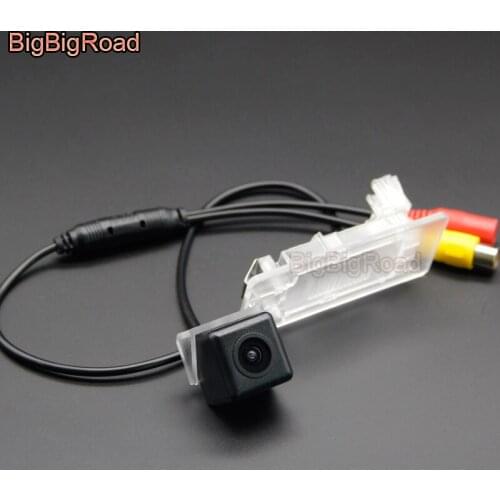 BigBigRoad Vehicle Wireless Rear View CCD Camera HD Color Image For Skoda Superb Octavia III 3 Rapid Spaceback Kodiaq Yeti Fabia