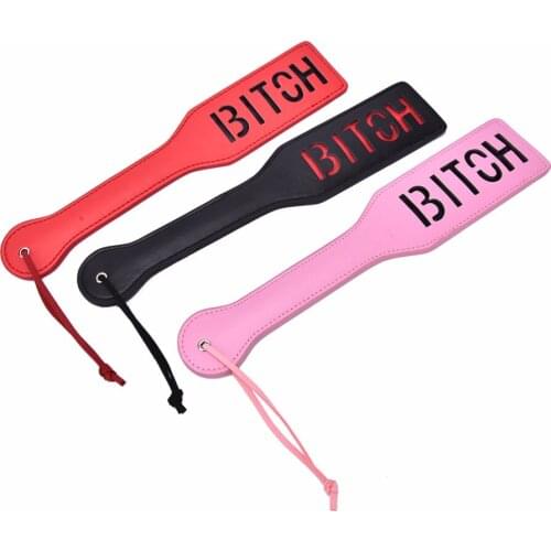 BlTCH SM Flog Spank Paddle Beat Submissive Slave Kinky Fetish BDSM Whip Torture Gear Sexy Toy for Couples SP0009