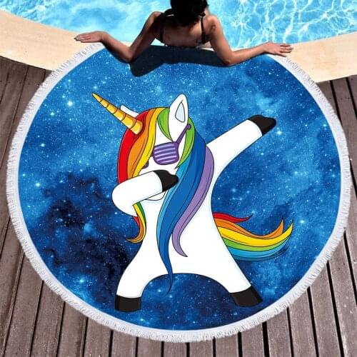 Cute cartoon unicorn large beach towels miraculous microfiber towel beach towel Bath towel spa Beach cover up Microfiber towel