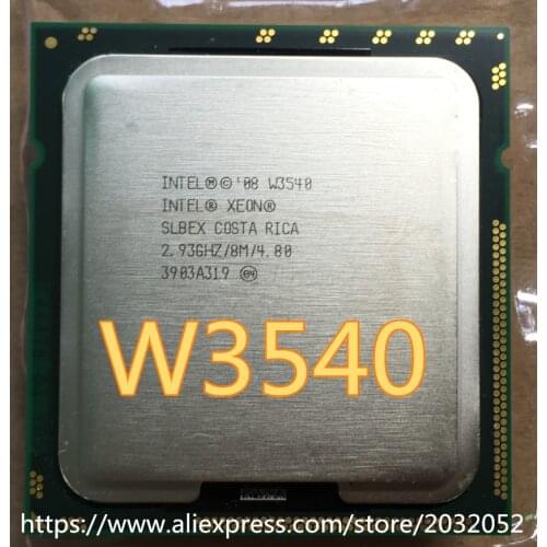 Lntel Xeon W3540 CPU processor /2.93GHz /LGA1366/8MB L3 Cache/Quad-Core/ server CPU (working 100% Free Shipping)