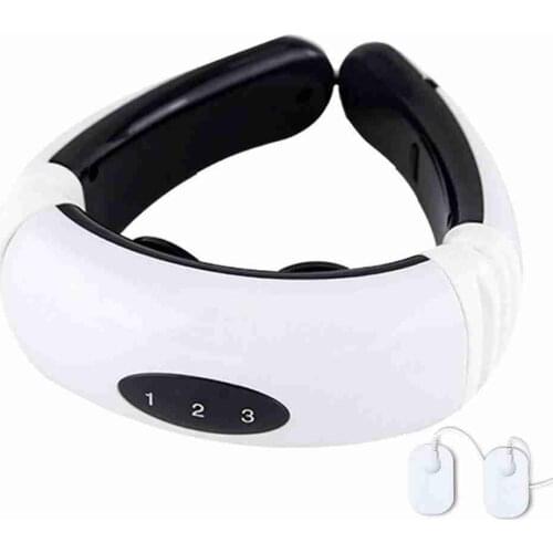 Electric Neck Massager & Pulse Back Relaxation Machine Massage 6 Mode Power Control Infrared Pain Relief Neck Health Care Tool