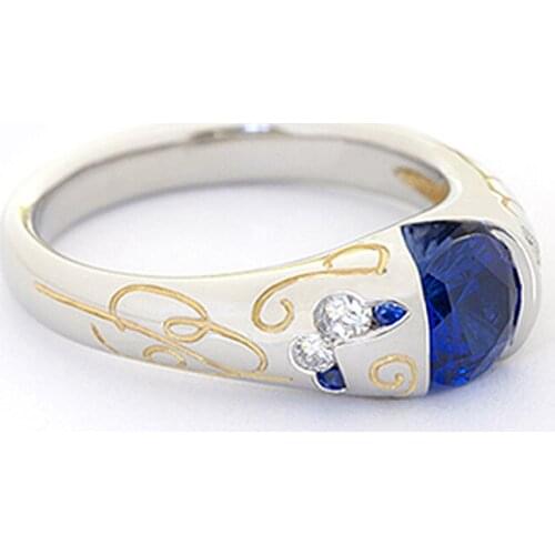 Fashion Exquisite Ring Butterfly Bee Pattern Yellow Line Ring Creative Personality Gift All-Match Party Jewelry Wholesale