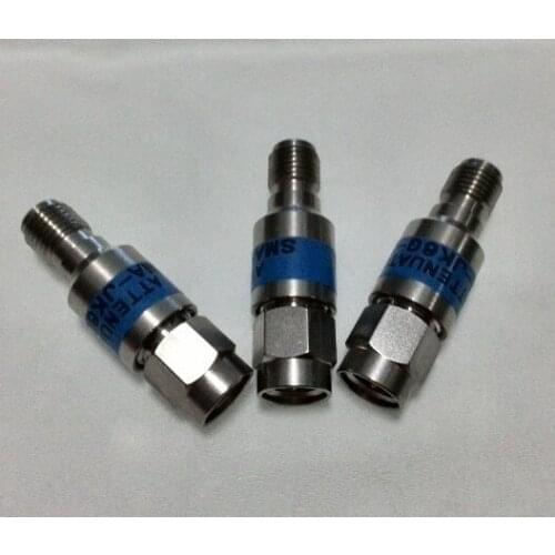 SMA stainless steel attenuator 1,2,3,5,6,10,15,20,30db coaxial fixed attenuator dc-6g