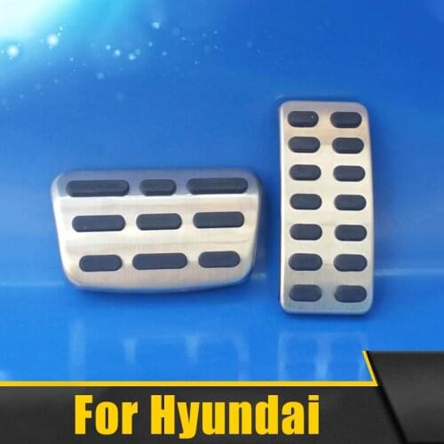 Car Accelerator Gas Brake Pedal Clutch Pedals Cover For Hyundai Creta Ix25 i30 Accent Verna Solaris Elantra Avante AD 2017 2018