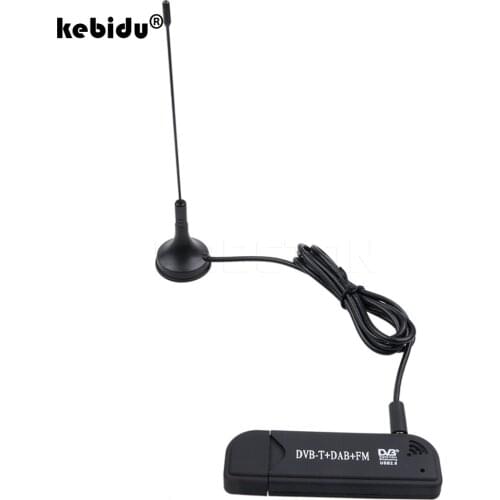 Kebidu Mini USB TV Stick Digital USB 2.0 TV FM+DAB DVB-T RTL2832U+FC0012 Support SDR Tuner Receiver