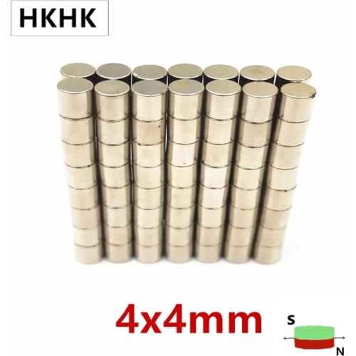 100-5000p 4mm x 4mm Small Round Neodymium Disc Magnets 4x4 Dia N42 Strong Rare Super Powerful Earth Magnet 4*4 magnetic standard