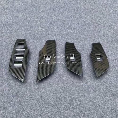Stainless Steel For Toyota RAV4 XA50 LHD 2019 2020 Door Window Glass Lift Switch Panel Cover Frame Trims Garnish Car Accessories