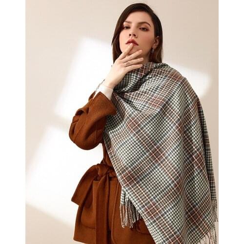 2021 Winter New Scarf Womens Winter Imitation Cashmere Thickened Warmth and Color Matching Womens Winter Shawl Scarf For women