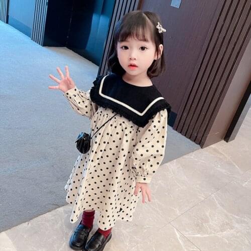 Girl Dress Kids Baby Gown 2021 Stylish Spring Autumn Toddler Outwear Party Wedding Princess Tutu Dresses Cotton Children Clothin