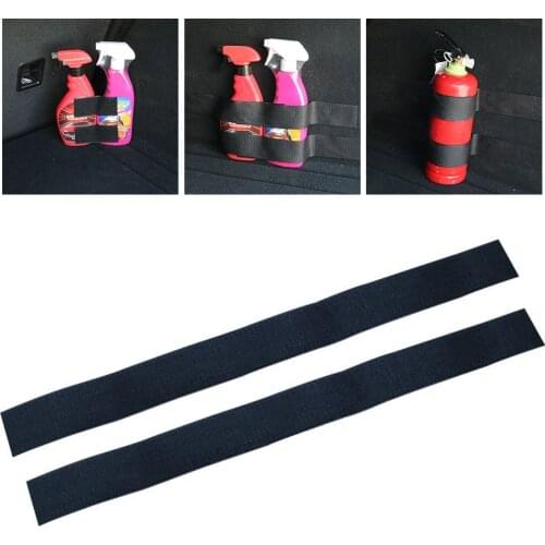 Car Fire Extinguisher Sticker tape Belt Net Bandage Car Trunk Storage Magic Tape Strap Stickers