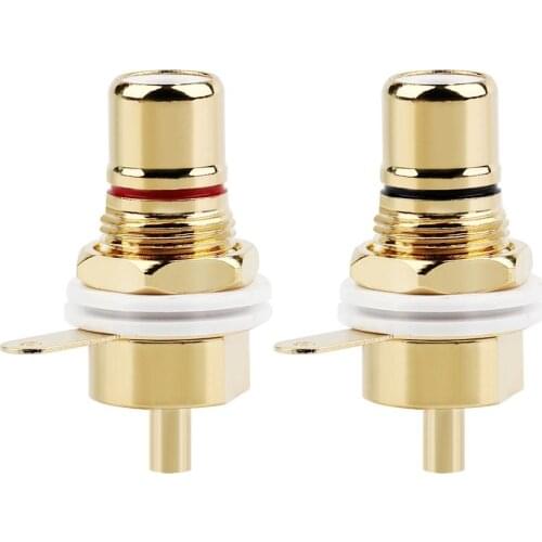 RCA Female Connector CMC RCA Adapter Gold Plated AMP Audio Jack Minijack For Soldering Acoustics For Home Speaker Terminal Board