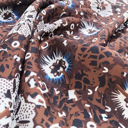 Luxury Brand 100% Polyester Twill Printed Fabric Clothing Shirt Pajamas Cloth Fabrics for Dress Per Meter Sewing Material