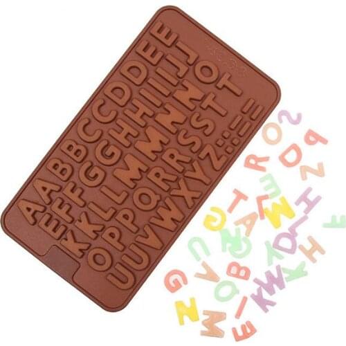 New Arrival 26 Letters Shape Silicone Mold Jelly Chocolate Soap Cake Decorating DIY Kitchenware Bakeware SN1655