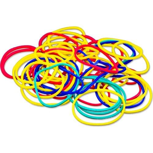 The Whole Set of Elastic Assorted Braiding Bands Magic Trick Elastic Rubber Band Cream Color Magic Props Tricks Accessories