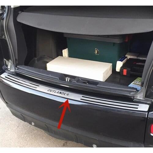 For Mitsubishi Outlander 2013 2014 2015 2016 2017 2018 2019 High quality stainless steel Rear bumper Protector Sill