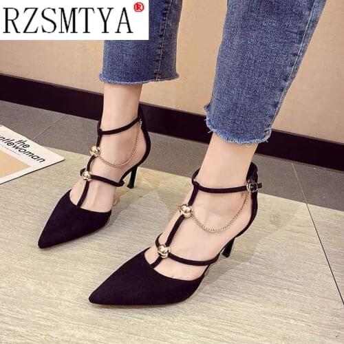 2021 Sexy High Heels Shoes Women Brand Design High Heels Night Club Chain Women Pumps High Heels Party Wedding Shoes Heels