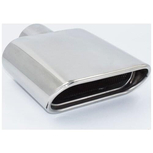 1 pcs 304 stainless steel universal exhaust tip square mouth mufflers car exhaust muffler tip tailpipe for universal car