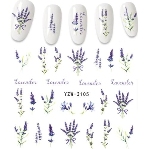 1 piece nail art stickers for nails animal flower mixed pattern 3D nail decoration DIY nails sticker nail foil