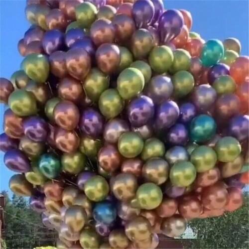 10pcs 5/10/12inch Gold Silver Black Metal Latex Balloons Wedding Decorations Matte Helium Globos Birthday Party Decoration Adult