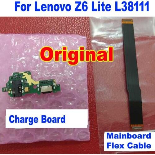 100% Original Best For Lenovo Z6 Lite L38111 Microphone Module USB Charging Port Charge Board Mainboard Flex Cable Connector
