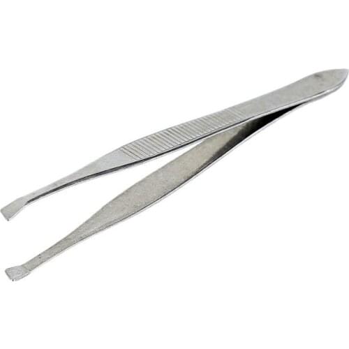 2PCS/set Stainless Steel Make Up Eyelash Eyebrow Hair Removal Tweezer scissors