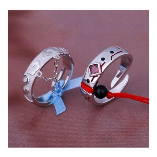 2021 The Untamed Anime Grandmaster of Demonic Cultivation MDZS Cosplay Ring S925 Silver Couple Finger Gift rings Fashion Jewelr