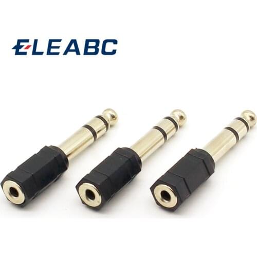 3pcs Jack 6.35 mono 6 corners AUDIO CONNECTOR&ADAPTER 6.35MM MONO PLUG TO 3.5 STEREO/MONO JACK 3PCS/LOT
