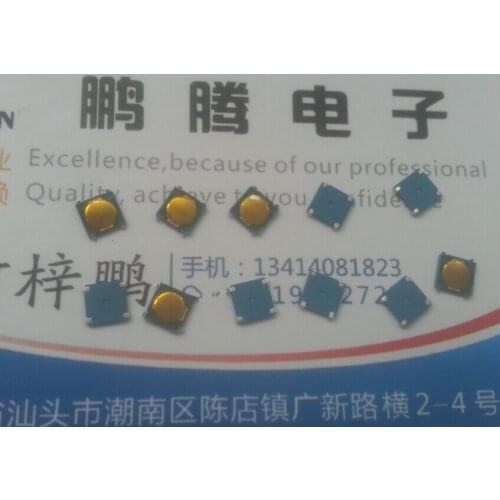 50PCS/lot NTC033-XJ1J-A160WM Taiwan miniature membrane switch 4.5*4.5*0.55 AJ16 mobile phone button micro-motion braid