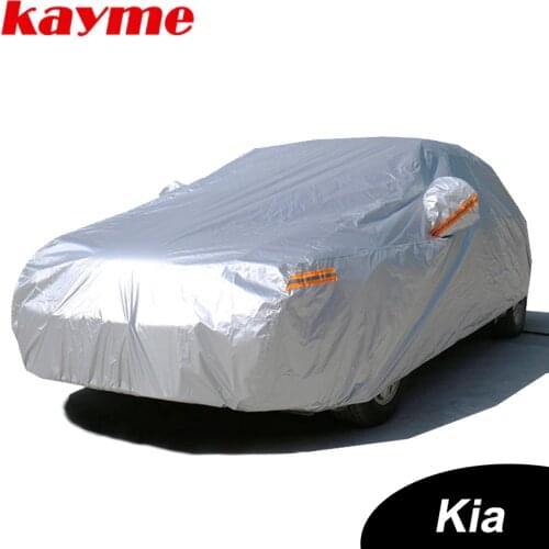 Kayme Waterproof full car covers sun dust Rain protection cover auto protective for kia k2 rio ceed sportage soul cerato sorento